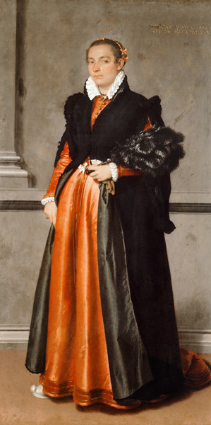 Portrait of a noblewoman Pace Rivola Spini a Giovanni Battista Moroni