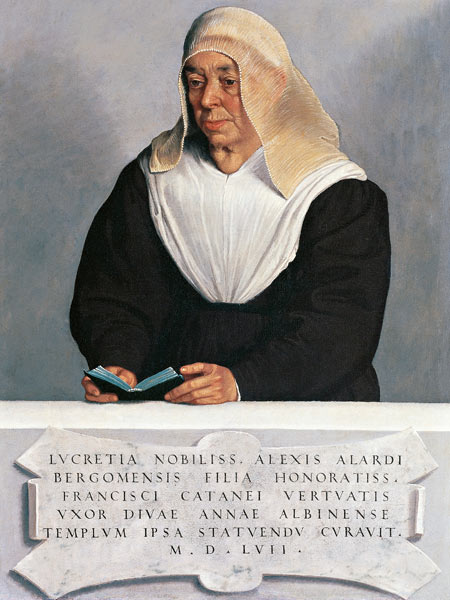 The Abbess Lucrezia Vertova Agliardi a Giovanni Battista Moroni
