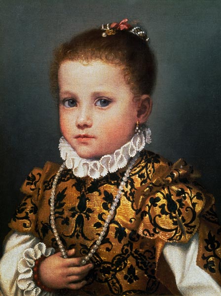 Portrait of a Young Girl a Giovanni Battista Moroni