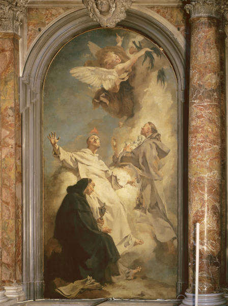 G.B.Piazzetta / Three saints a Giovanni Battista Piazzetta