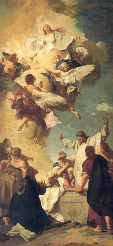 Assumption of the virgin a Giovanni Battista Piazzetta
