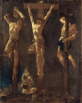 G.B.Piazzetta / Crucifixion / Paint.
