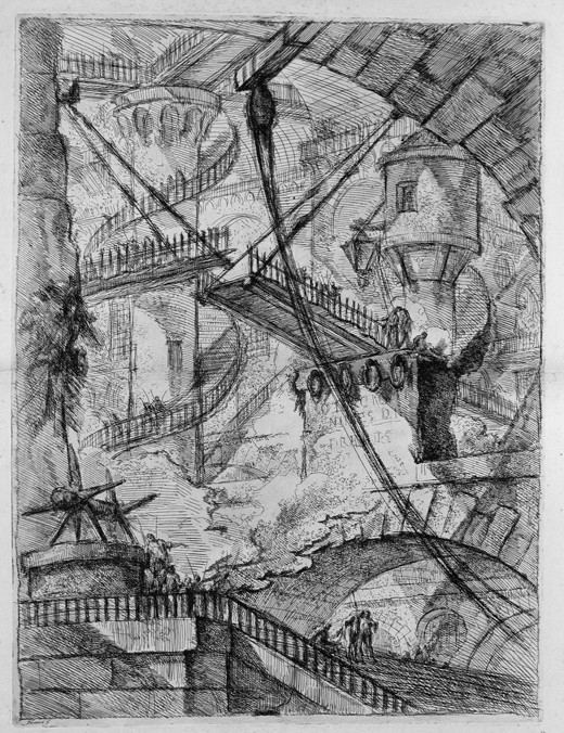 The Drawbridge. From the series The Imaginary Prisons (Le Carceri d'Invenzione) a Giovanni Battista Piranesi