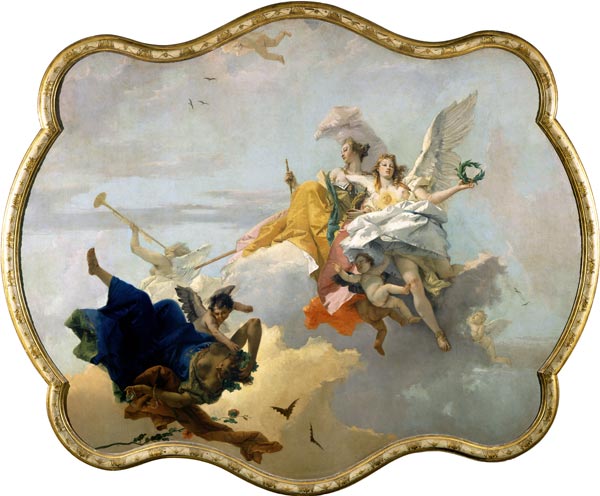Triumph of Virtue and Nobility a Giovanni Battista Tiepolo