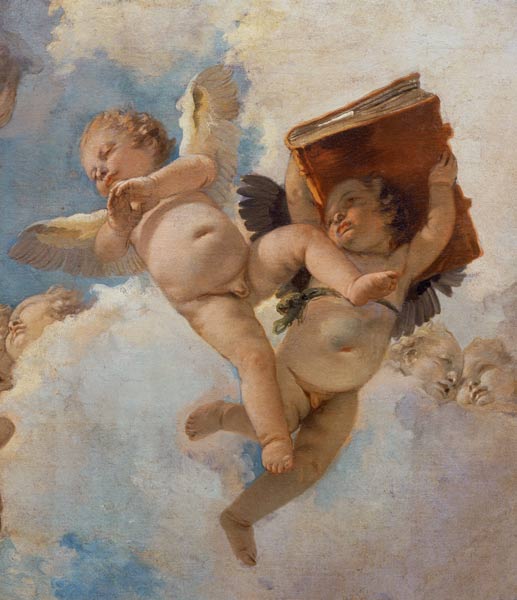 Putto con libro a Giovanni Battista Tiepolo
