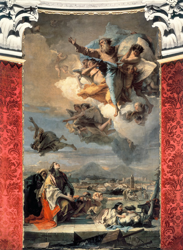 G.B.Tiepolo / Intercession of St. Thecla a Giovanni Battista Tiepolo
