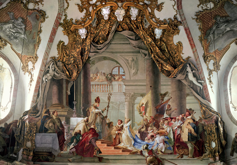Marriage of Frederick I (c.1123-90) Barbarossa and Beatrice I (1145-84) a Giovanni Battista Tiepolo