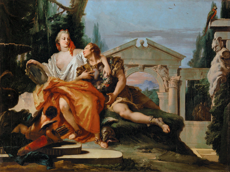 Rinaldo in the magic spell Armidas. a Giovanni Battista Tiepolo
