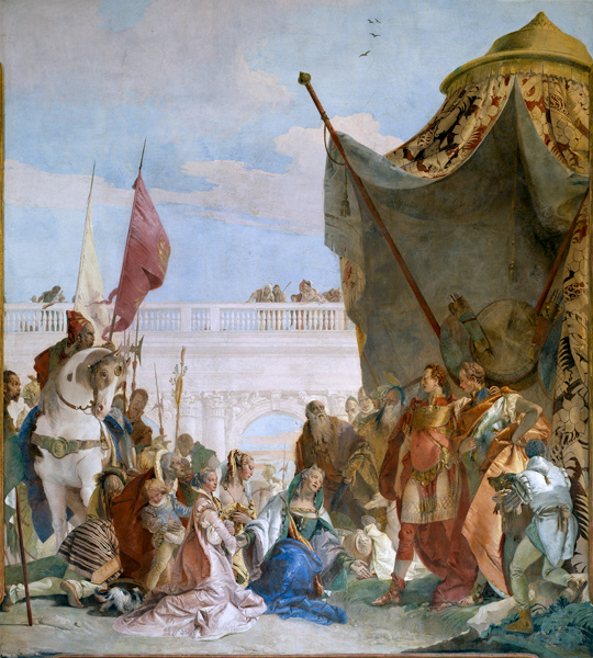 The Family of Darius before Alexander a Giovanni Battista Tiepolo