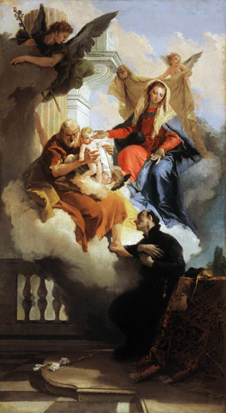 Santa famiglia e S. Cajetan a Giovanni Battista Tiepolo