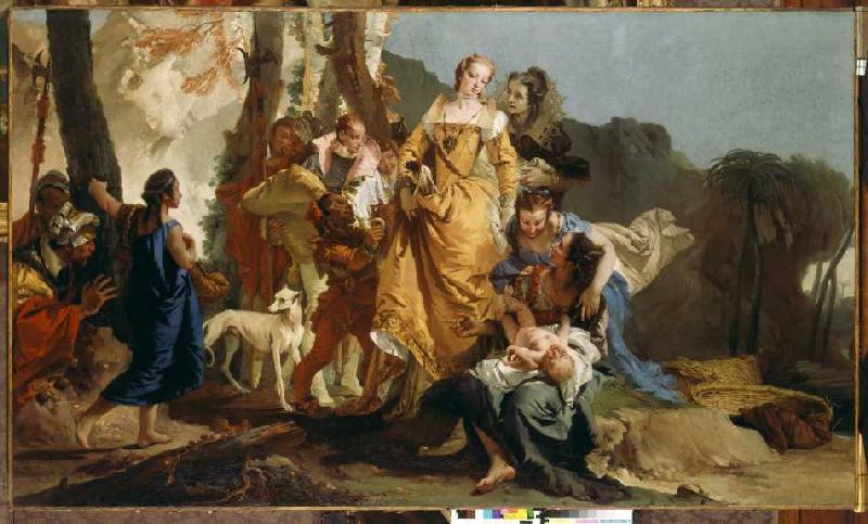 The Auffindung of the Moses boy a Giovanni Battista Tiepolo