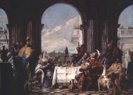 The Banquet of Anthony and Cleopatra a Giovanni Battista Tiepolo