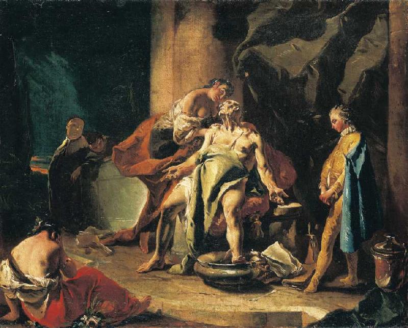 Der Tod Senecas a Giovanni Battista Tiepolo