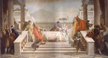 Das Fest der Cleopatra. a Giovanni Battista Tiepolo