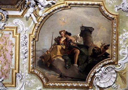 Fortitude and Justice from the 'Sala Capitolare' (Hall of Surrender) a Giovanni Battista Tiepolo