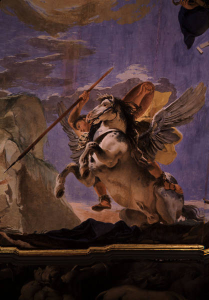 Tiepolo / Bellerophon on Pegasus / 1750 a Giovanni Battista Tiepolo