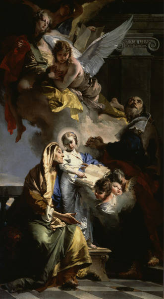 Education of the Virgin Mary / Tiepolo a Giovanni Battista Tiepolo