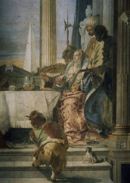 Tiepolo, Giovanni Battista 1696-1770. ''The banquet of Cleopatra'', 1757. Fresco (detail). Venice, P a Giovanni Battista Tiepolo