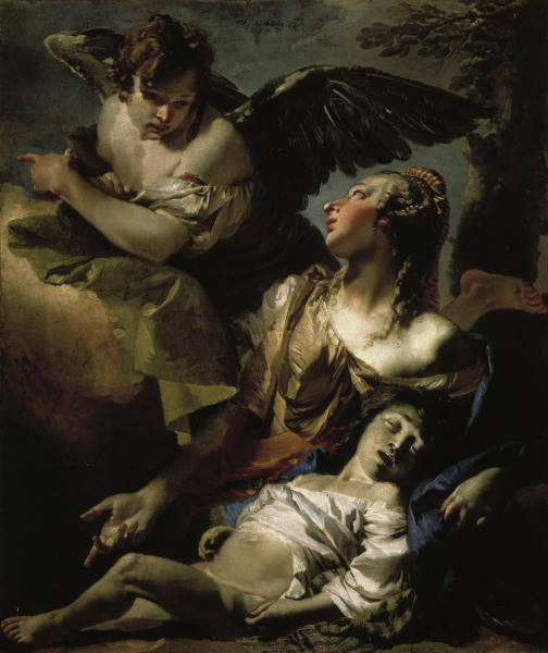 Hagar & Ismael / Tiepolo / c.1732 a Giovanni Battista Tiepolo