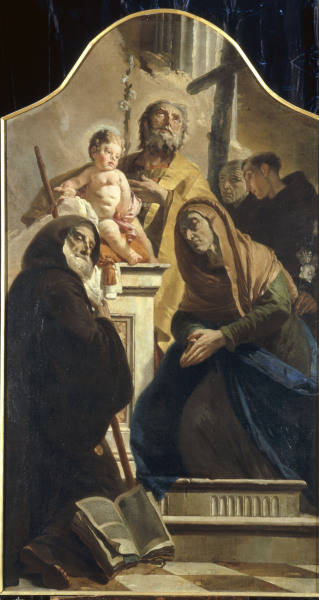 G.B.Tiepolo /Joseph w.Boy Jesus & Saints a Giovanni Battista Tiepolo