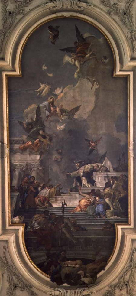 The Institution of the Rosary by St. Dominic a Giovanni Battista Tiepolo