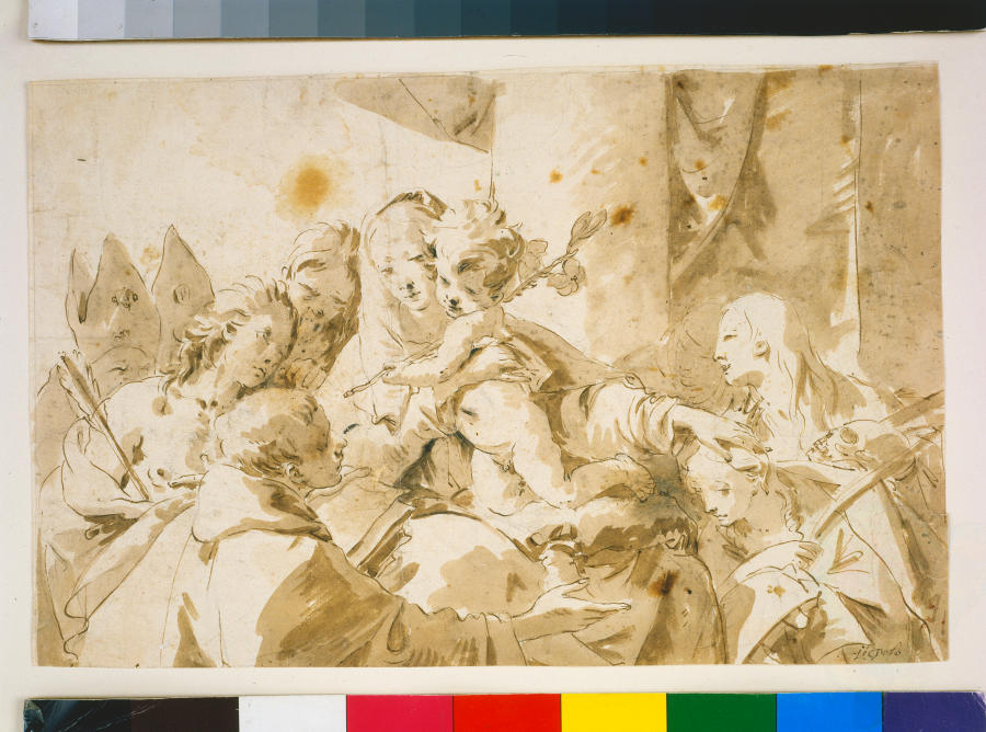 Madonna with Child and Saints a Giovanni Battista Tiepolo