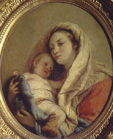 Maria mit dem schlafenden Jesusknaben a Giovanni Battista Tiepolo