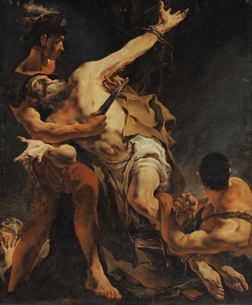 Martyrdom of St. Bartholomäus. a Giovanni Battista Tiepolo