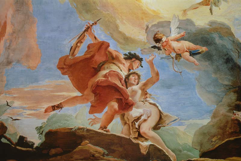 Orpheus Rescuing Eurydice from the Underworld (detail of the ceiling) a Giovanni Battista Tiepolo