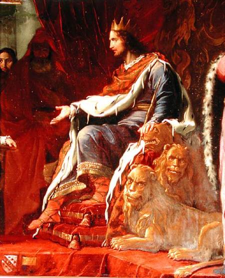 The Queen of Sheba Before King Solomon, detail of Solomon on his Throne a Giovanni Battista Tiepolo