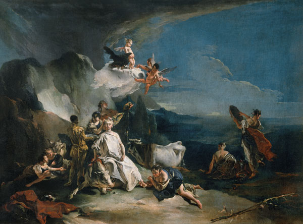 Tiepolo, Giovanni Battista 1696-1770. ''The Abduction of Europa'', early work, (Jupiter in disguise a Giovanni Battista Tiepolo