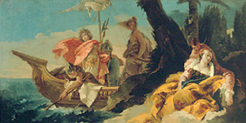 Rinaldo befreit Andromeda. a Giovanni Battista Tiepolo