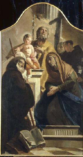 G.B.Tiepolo /Joseph w.Boy Jesus & Saints