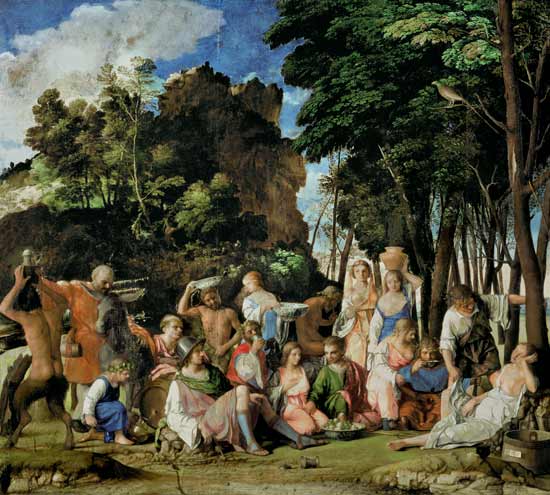 Banquet of the gods a Giovanni Bellini