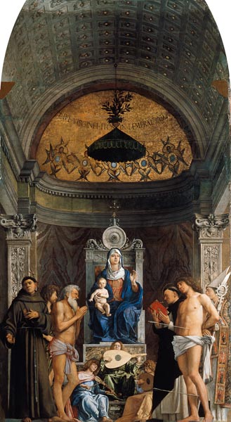 Bellini, Giovanni c.1430 - 1516. - ''Sacra Conversazione'' (Madonna with Child and Saints), 1487/88. a Giovanni Bellini