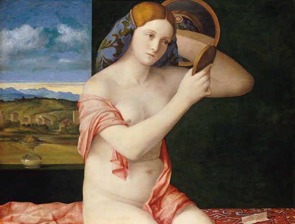 Young woman at the toilet a Giovanni Bellini