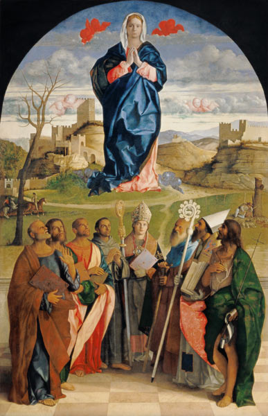 Giov.Bellini / Mary in Glory w.Saints a Giovanni Bellini