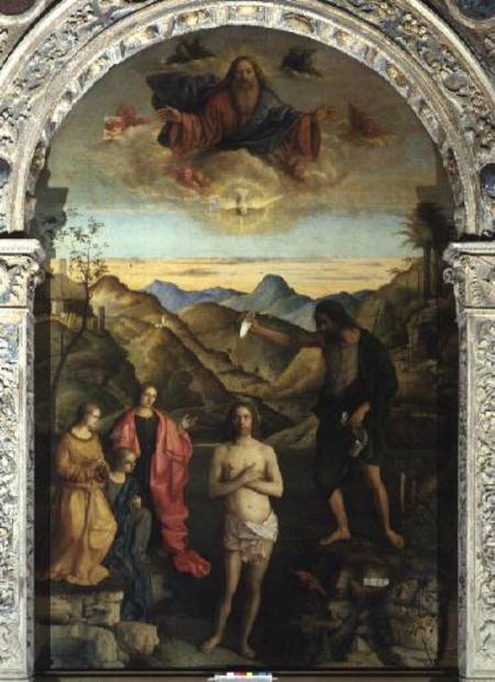 Baptism of Christ, St. John Altarpiece a Giovanni Bellini