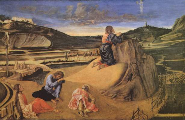 Christ at the mount of olives a Giovanni Bellini