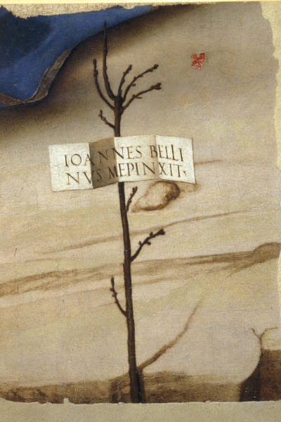 Giovanni Bellini / Fragment w.Signature a Giovanni Bellini