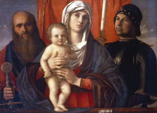 Bellini, Giovanni vers 1430 - 1516. ''La Vierge avec Jesus entre saint Paul et saint Georges'', vers a Giovanni Bellini