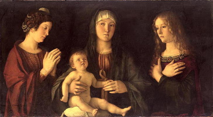Madonna and Child with St. Mary Magdalene and St. Catherine a Giovanni Bellini