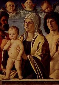 Maria with the child between the hll. Peter and Sebastian a Giovanni Bellini