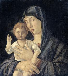 Virgin with Standing Blessing Child