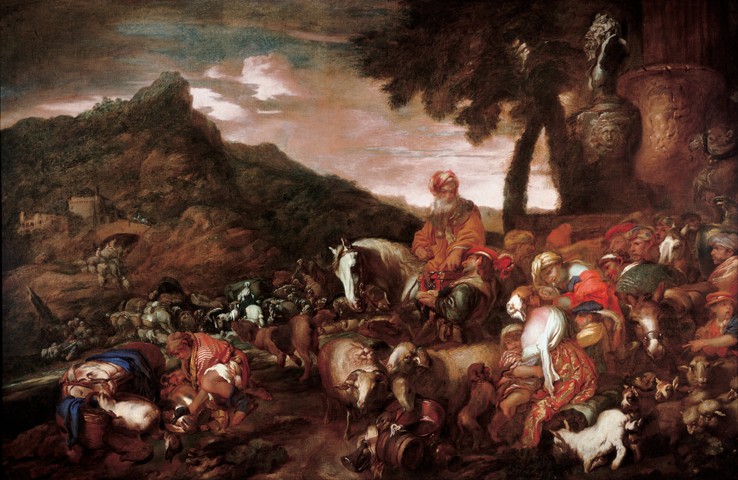 Abraham on the Road to Canaan a Giovanni Benedetto Castiglione