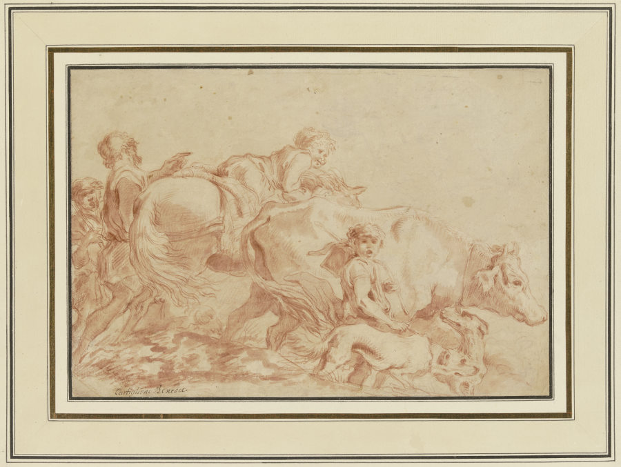 Shepherds with their flock a Giovanni Benedetto Castiglione