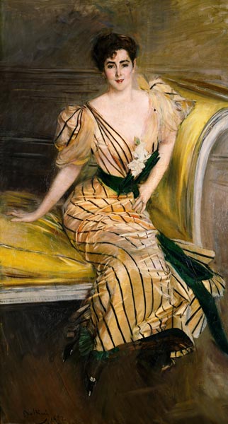 Portrait Of Madame Josephina Alvear De Errazuriz a Giovanni Boldini