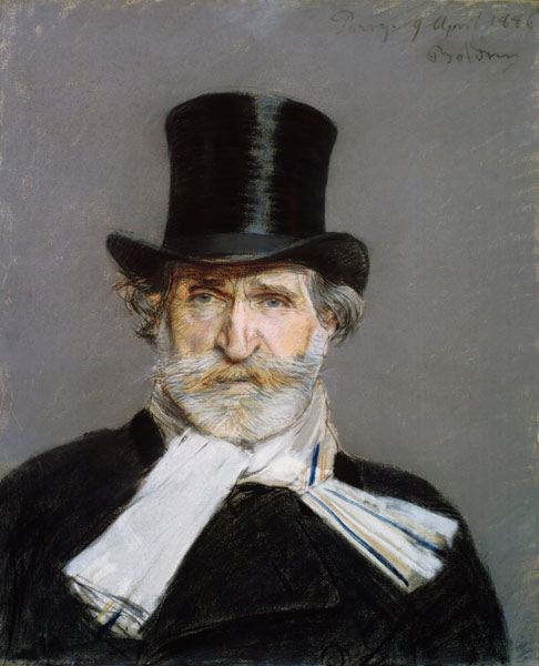 Portrait of Giuseppe Verdi a Giovanni Boldini