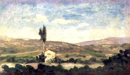 Landscape with Poplar Tree a Giovanni Boldini