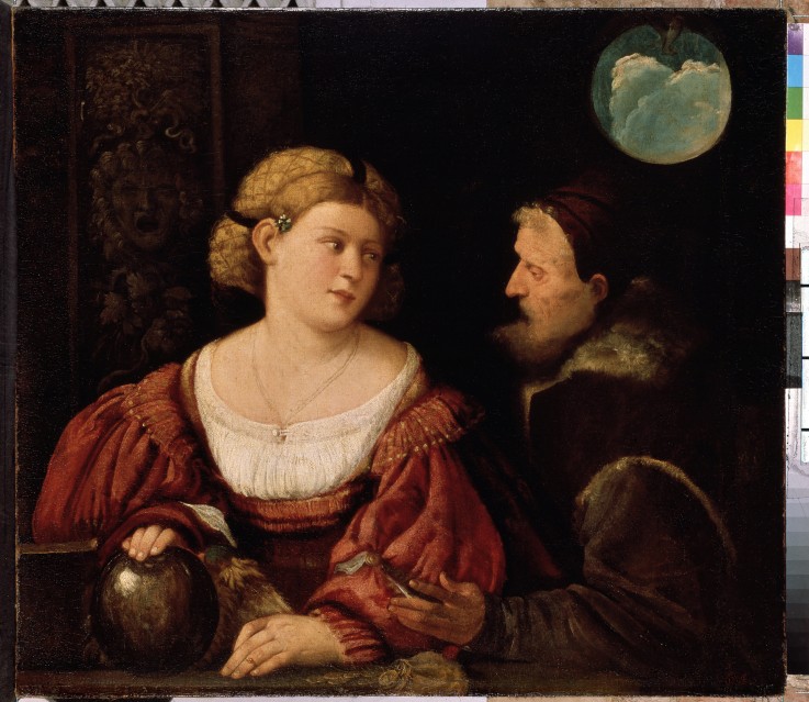 Seduction (Old Man and a Young Woman) a Giovanni Cariani